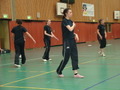 Krótki trening na Sportschule Wedau po 22 godzinach podróży.
