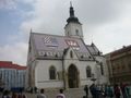 W niedzielę rano jedziemy zwiedzać centrum Zagrzebia. Przed nami kościół św. Marka
